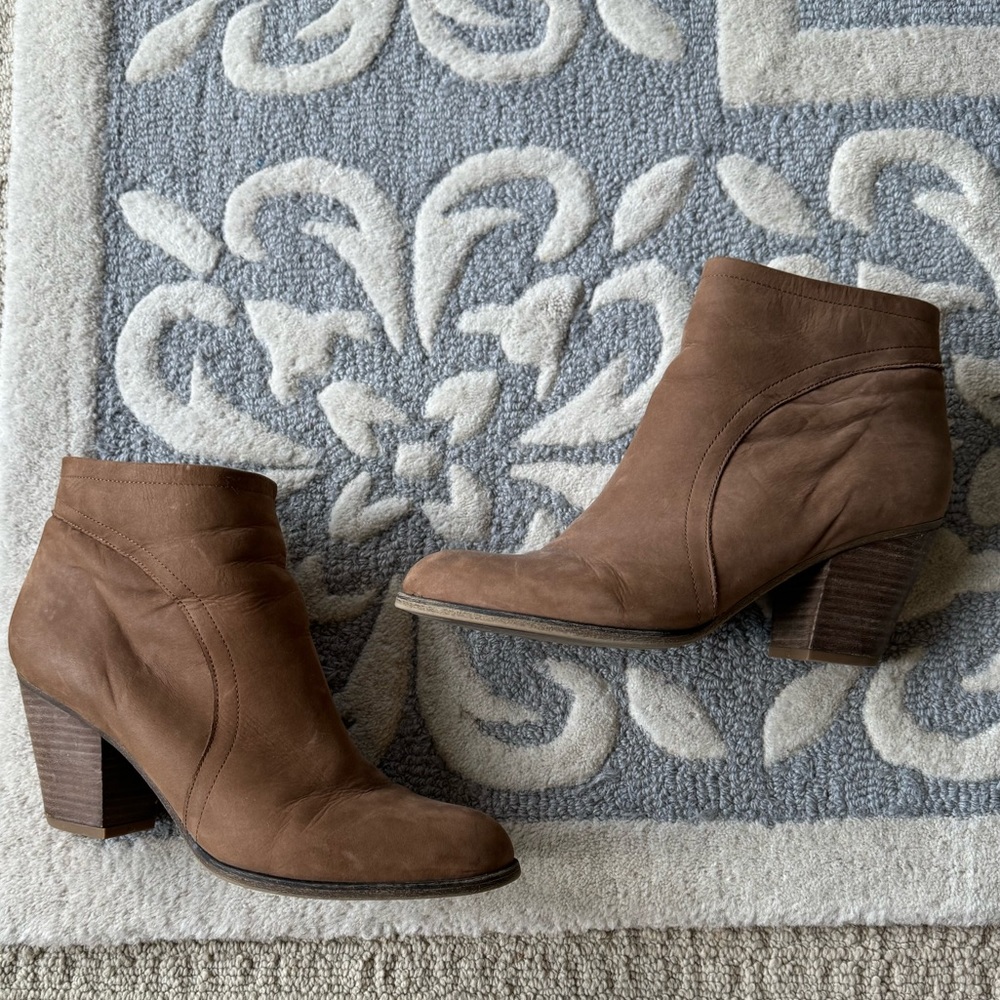 Franco Sarto brown ankle boots
